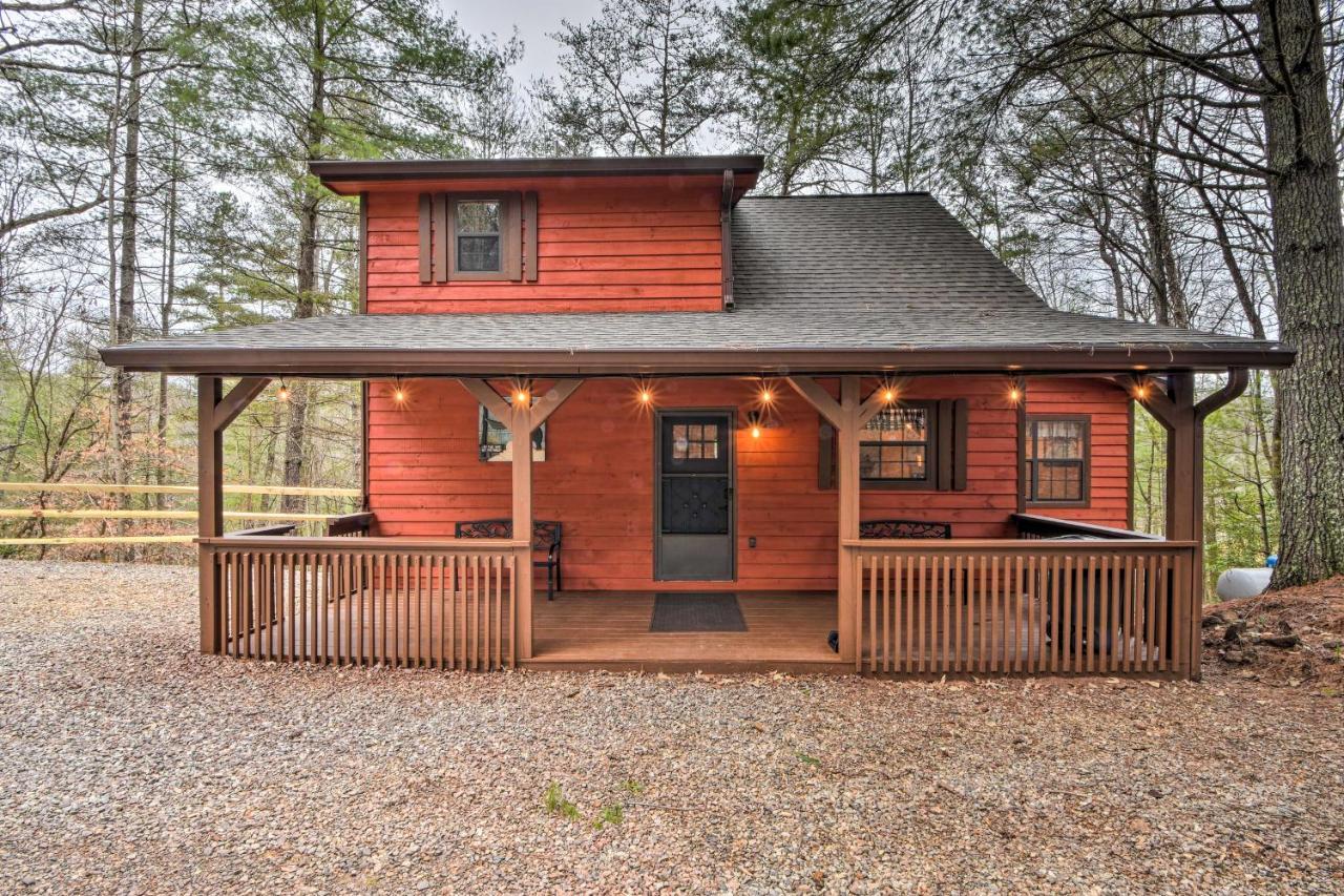 Modern Cabin With Deck In The Blue Ridge Mountains! ブレアズヴィル エクステリア 写真