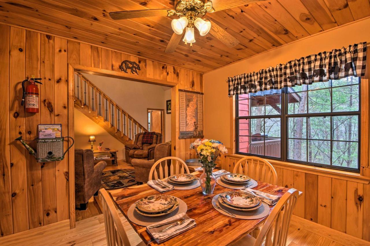 Modern Cabin With Deck In The Blue Ridge Mountains! ブレアズヴィル エクステリア 写真